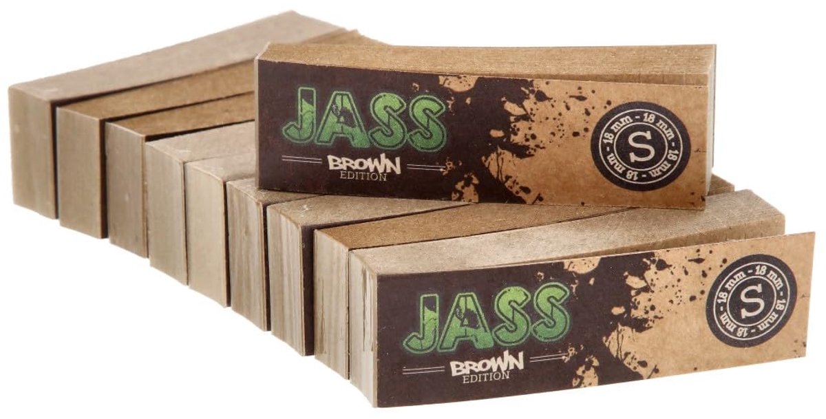 JASS tips soft brown filters - 60x18 mm - ongebleekt papier - ideaal voor beheerst rollen - SnelShoppen