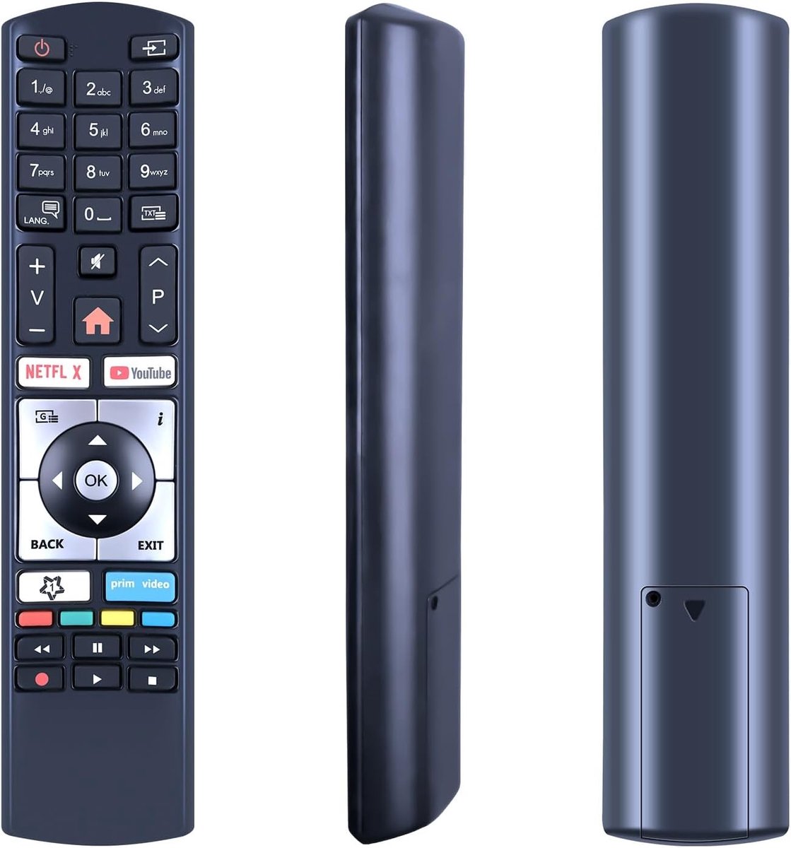 Afstandsbediening voor Telefunken Edenwood Smart-TV - vervangend - geen installatie nodig - eenvoudig in gebruik - SnelShoppen