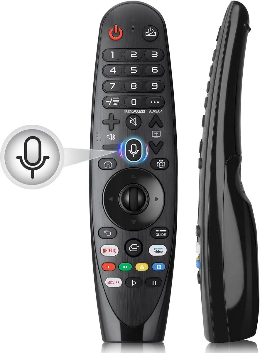 LG Magic Remote Control - met spraak- en aanwijzingsfuncties - voor LG Smart TV's - eenvoudig te koppelen - SnelShoppen