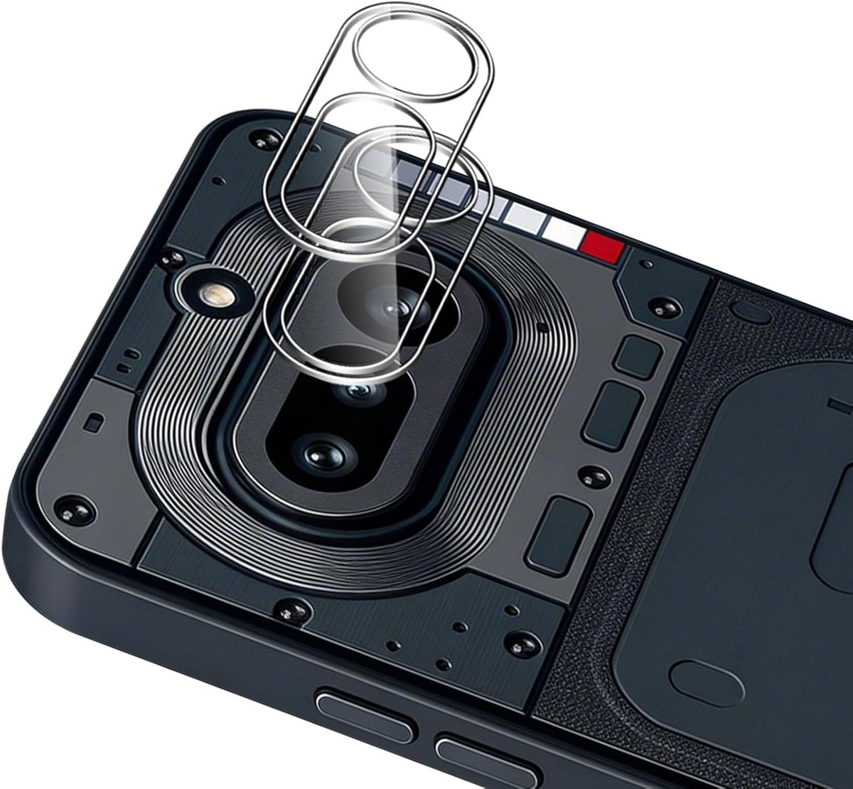 Thijox - 2 Stuks Camerabescherming voor Smartphone - Pantserglas voor Nothing Phone 4A - 9H Hardheid - Transparante Anti-Kras Camerabeschermfolie - Ul