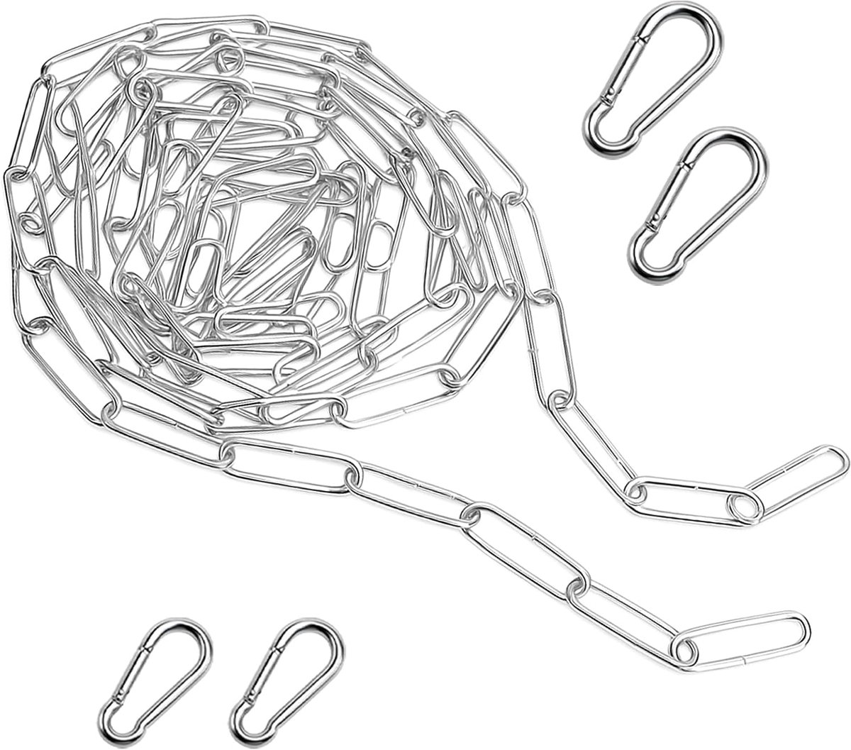 Metalen ketting 3 m - roestvrij staal - gegalvaniseerd - ideaal voor hangobjecten - SnelShoppen