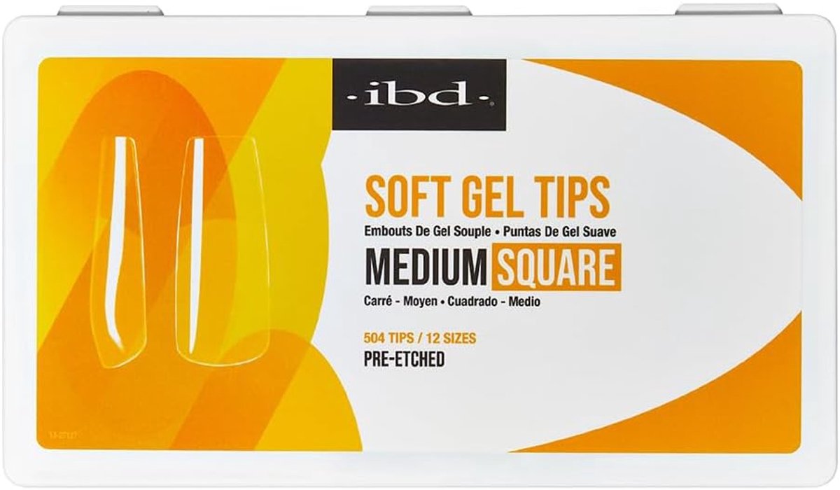 Nageltips Medium Square - Soft Gel - Voor snelle applicatie - 504 stuks - ShopVlot
