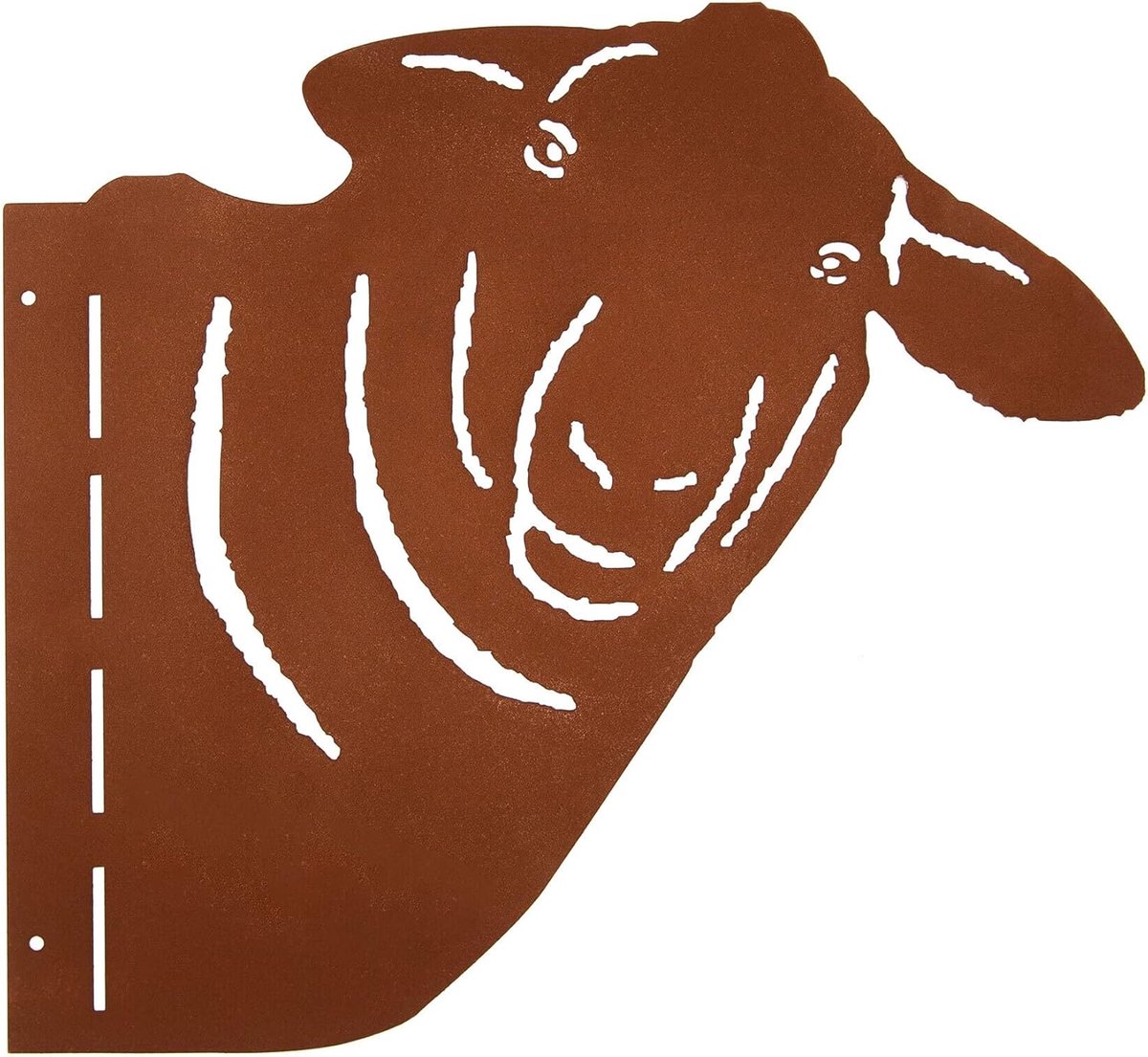 Tuindecoratie schaap - roestkleur - met schroefaansluiting - perfect voor boom of hek - ShopVlot