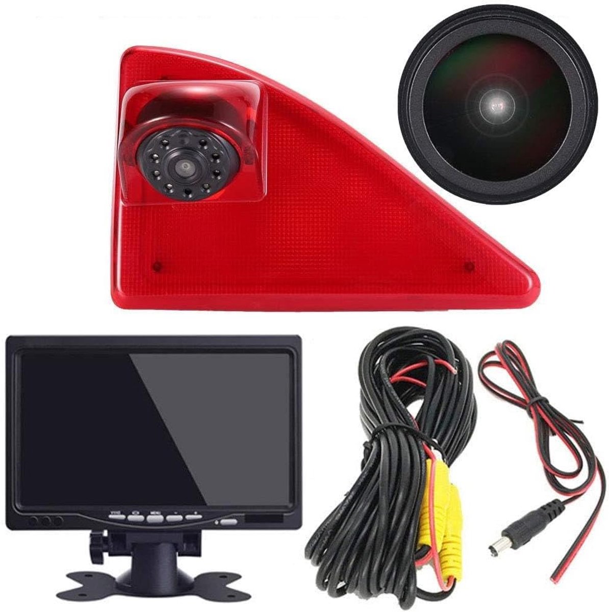 Achteruitrijcamera HD 1280 pixels - 170° kijkhoek - IP68 waterdicht - perfect voor Opel/Vauxhall Movano - ShopVlot