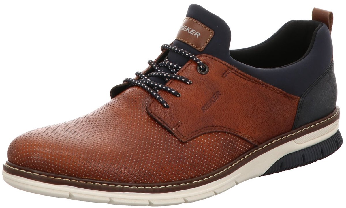 Rieker Heren Instapper Leren Comfort Schoen 14450-22 Brown
