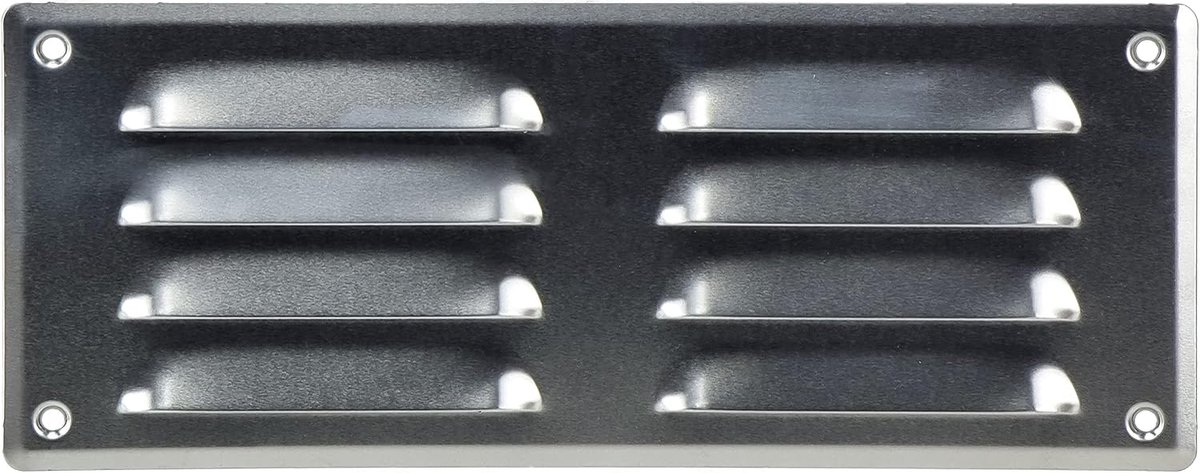 Ventilatie rooster 260 x 105 mm - Aluminium - Dierenbescherming - Geschikt voor binnen en buiten - ShopVlot