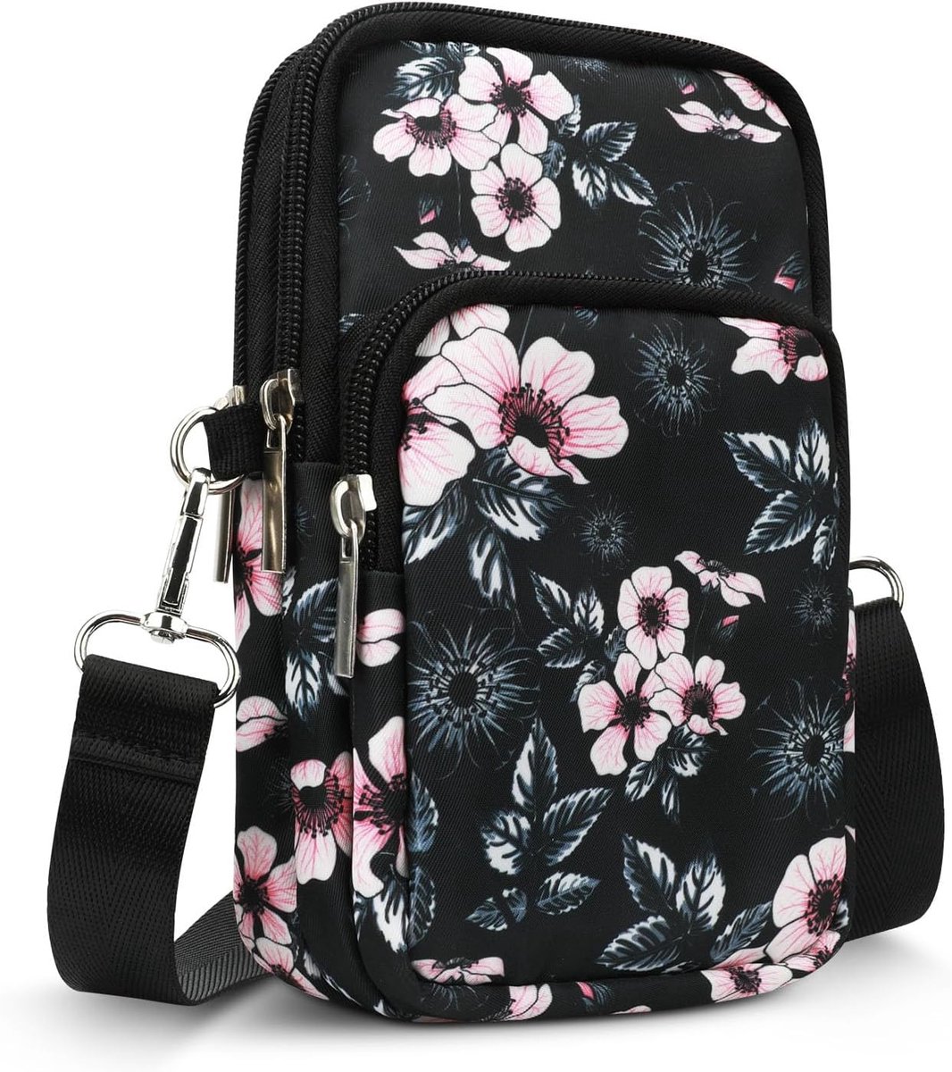 Crossbody telefoon tas M - kleine schoudertas - ideaal voor reizen - met paspoortvak - ShopVlot