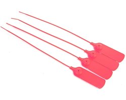 Herbruikbare plastic tamper seals 100 stuks - 30 cm veiligheidslabels - zelfsluitend - ShopVlot