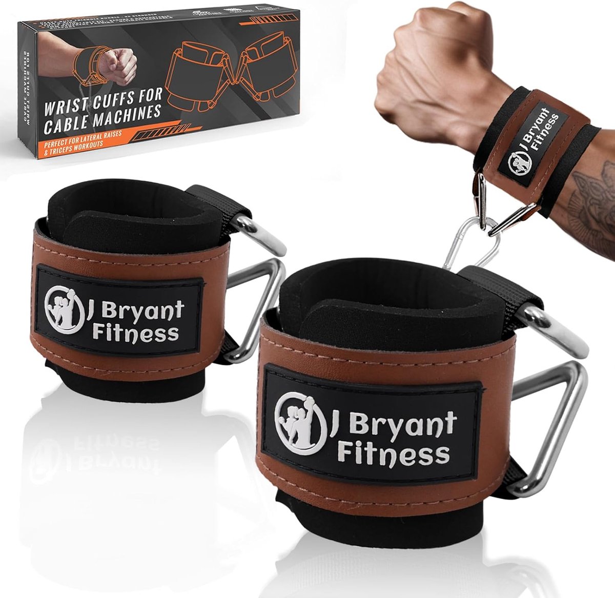 Wrist straps neopreen met verstelbare haak - stevige constructie - voor krachttraining met kabelmachines - ShopVlot