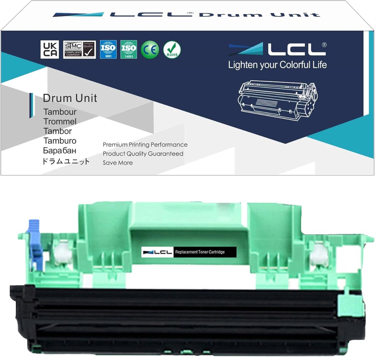 LCL Drum vervangend voor DR1050 - zwart - compatibel met Brother printers - hoogwaardige afdrukkwaliteit - ShopVlot