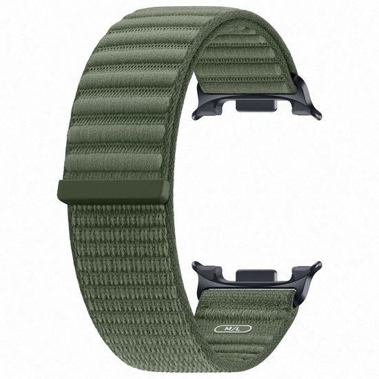 Samsung Galaxy Watch 9 Nylon Fabric Bandje Groen M/L