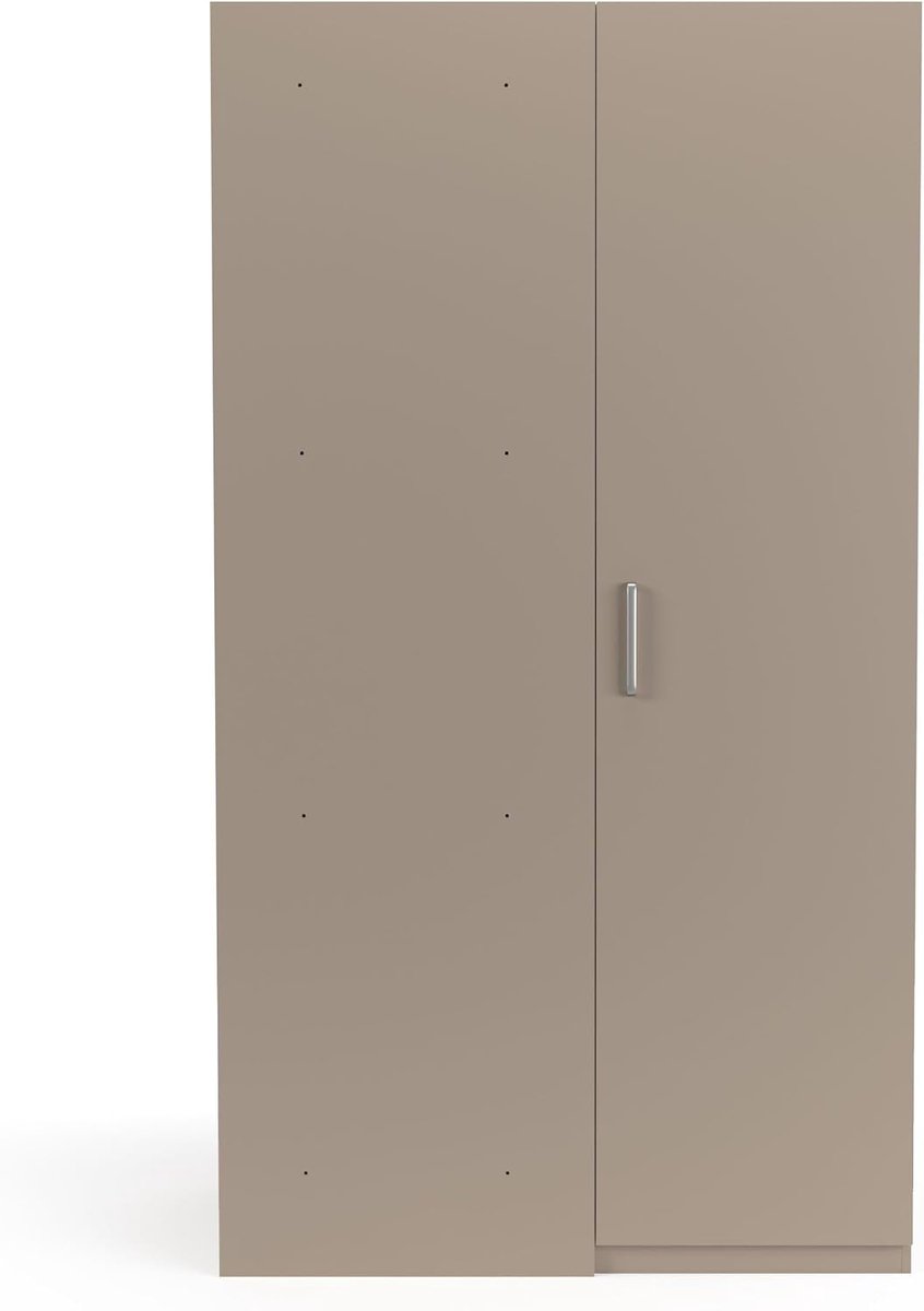 Opbergkast zijkast voor wasmachine - 1300 mm taupe - ruimtebesparend ontwerp - extra opbergruimte voor wasmiddel - ShopVlot