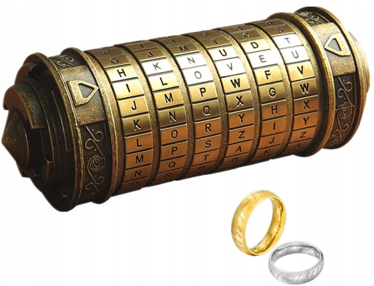 Merkloos Mini Cryptex: Geheim slot met code, perfect cadeau