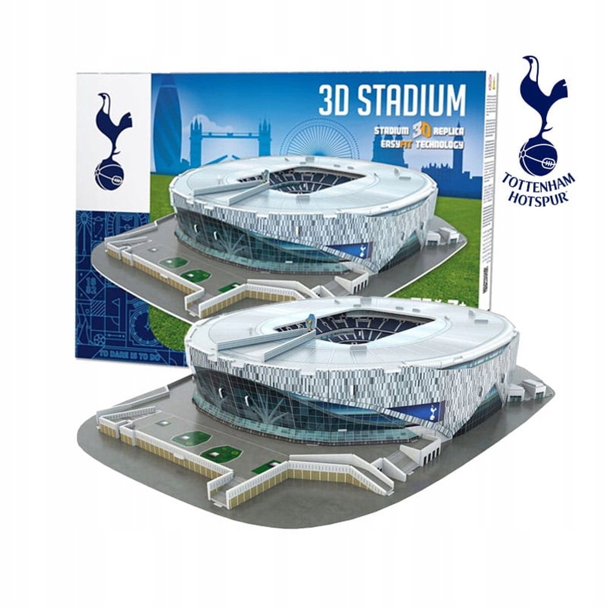 3D Voetbalstadion Puzzel - 75 Delen