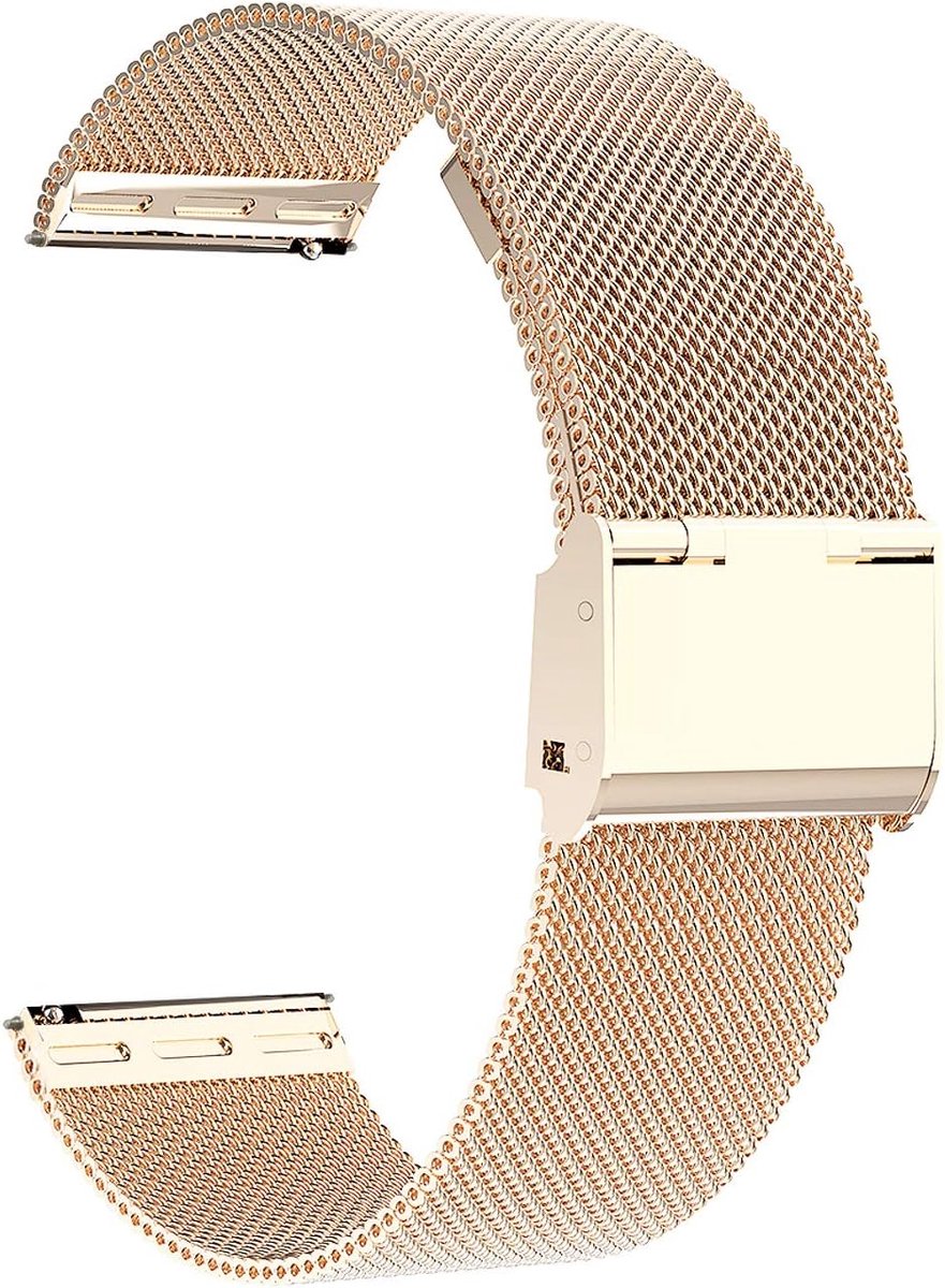 Horlogeband 16-22 mm - Metaal - Snelle bevestiging - Geschikt voor smartwatch en traditioneel horloge - ShopVlot