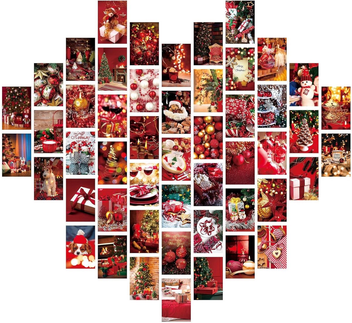 Wandcollage set 50 stuks - retro poster - unieke indie kamerdecoratie - voor sfeervolle wandversiering - ShopVlot