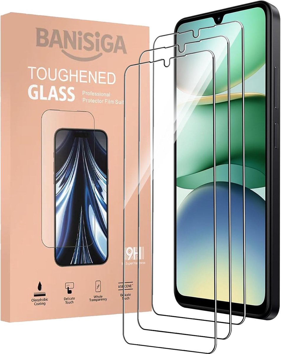 Beschermfolie voor Xiaomi Redmi A5 - 3 stuks - 9H hardheid - krasbestendig - anti-vingerafdruk - ShopVlot