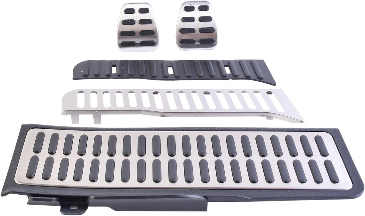 Pedaalafdekkingen set - Geschikt voor VW Golf, Eos, Scirocco, Octavia - Antislip ontwerp - Verhoogt rijcomfort - ShopVlot
