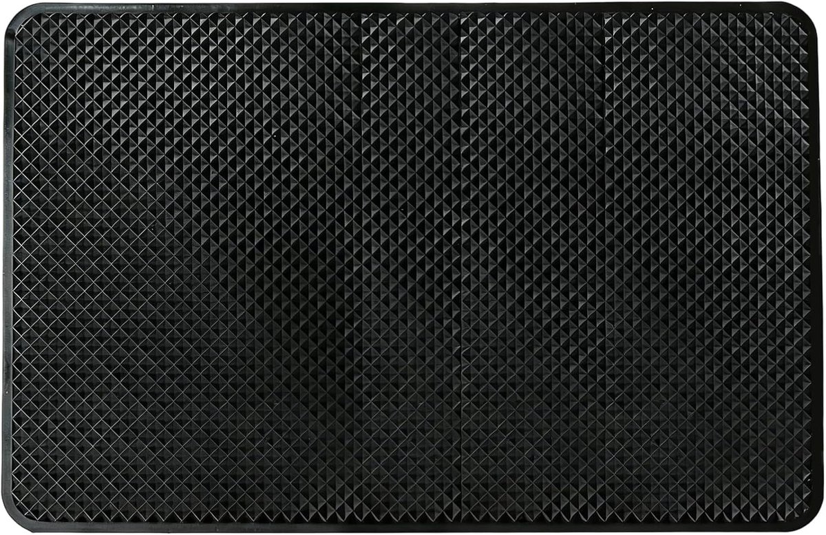 Non-slip mat voor dashboard 27 x 15 cm - silicone kussen - zelfklevend - herbruikbaar en wasbaar - ShopVlot