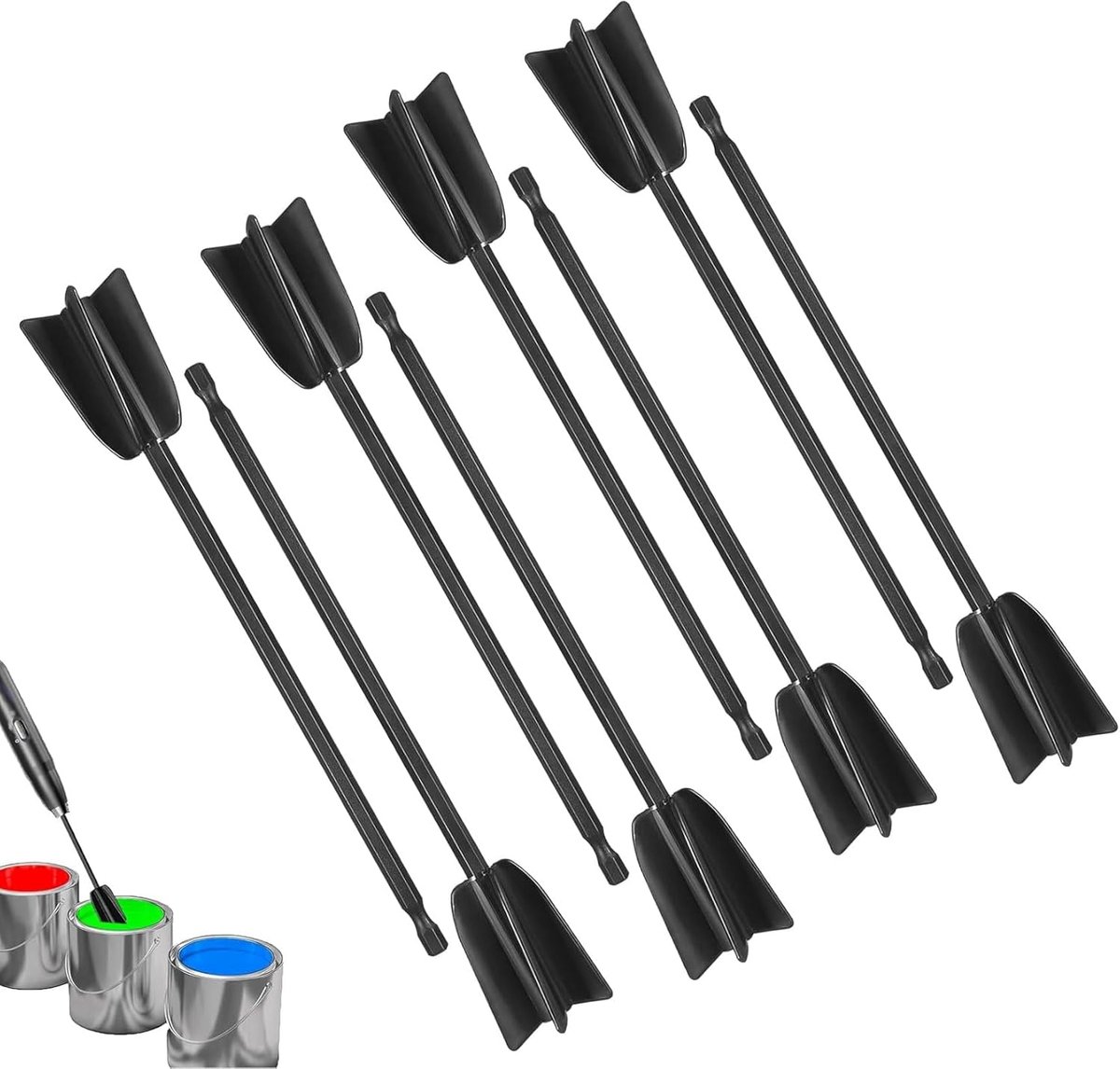 Verfroerder 8 stuks - Herbruikbaar - Sterk materiaal - Ideaal voor epoxy en verf - ShopVlot