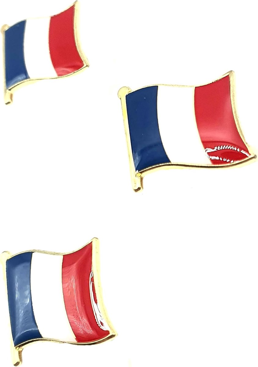 Landvlag pin badge set - Frankrijk - metaaldelen - perfect voor verzamelaars - ShopVlot