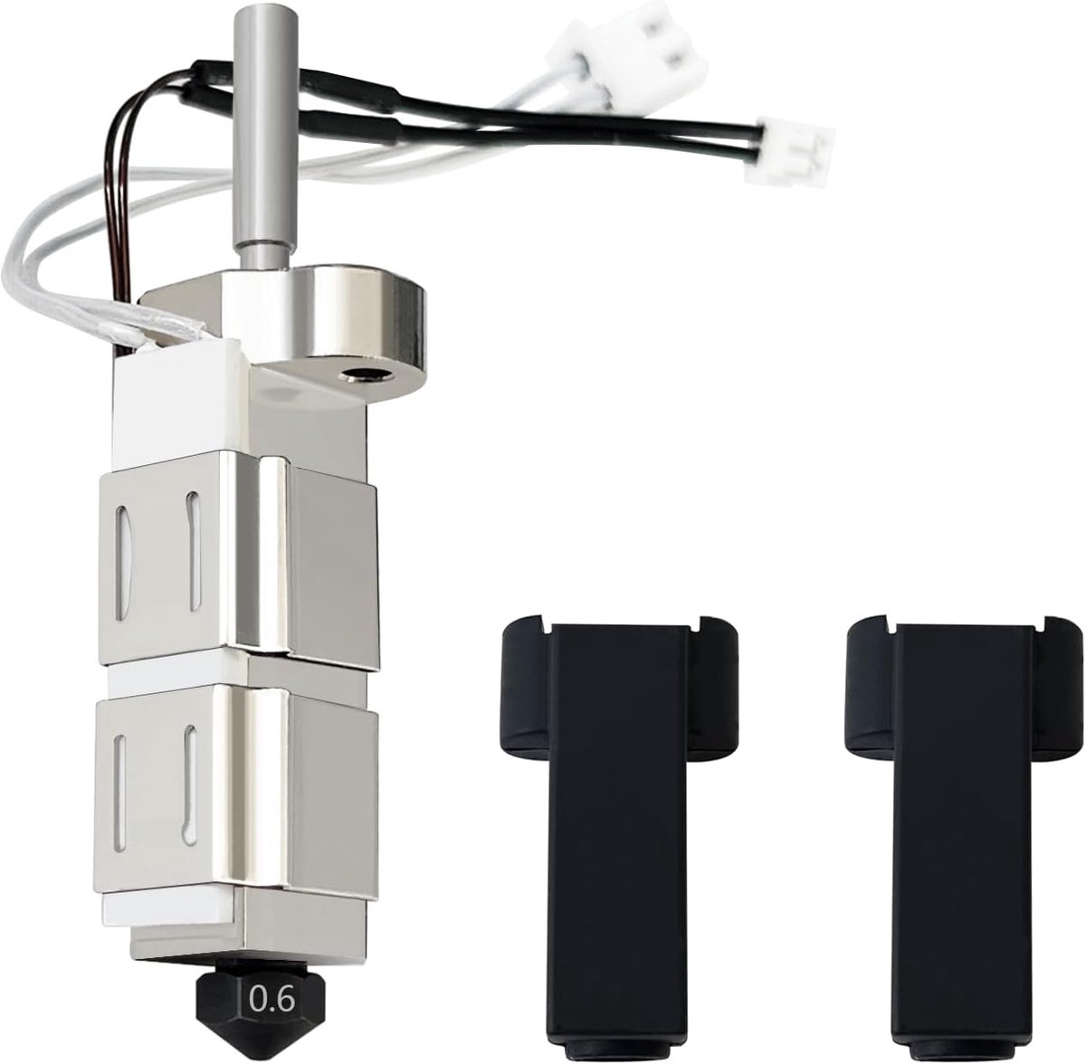 Hotend 0.6mm - Keramische thermistor - Gehard stalen nozzle - Geschikt voor Elegoo OrangeStorm Giga - ShopVlot