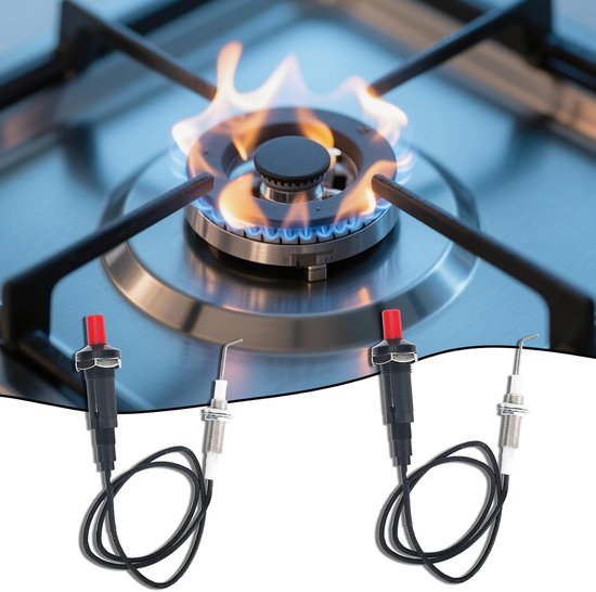 4 Delige Propaan Piëzo Ontstekerset met Drukknop, Piëzo Ontstekers met Schroeven Ontstekingsnaalden Pakkingen en Praktische Accessoires voor Ovens Keukens en Gashaarden — afbeelding 4