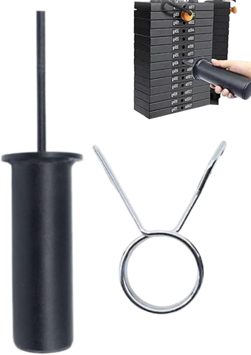 Gewichtsstapel Pin - Fitness Pin Gym Pin - Gewichten Aanpassen - Magnetisch Vergrendelingssysteem - 10 mm - Chroom