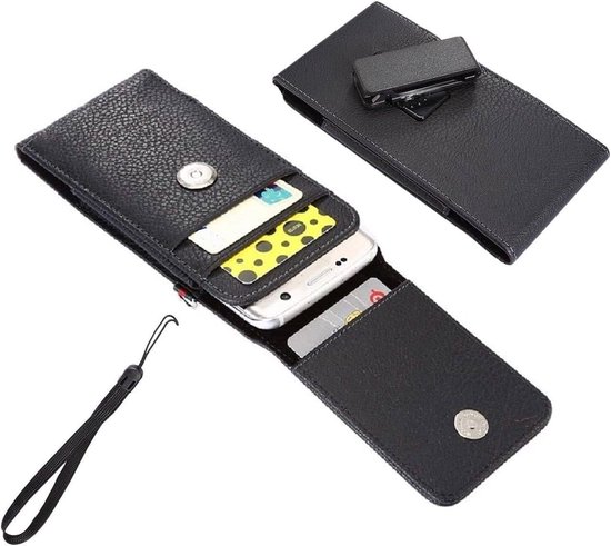 Holster Case Belt Clip Rotary 360 with Card Holder and Magnetic Closure voor Xiaomi Poco M4 Pro 4G (2022) - Black — afbeelding 3