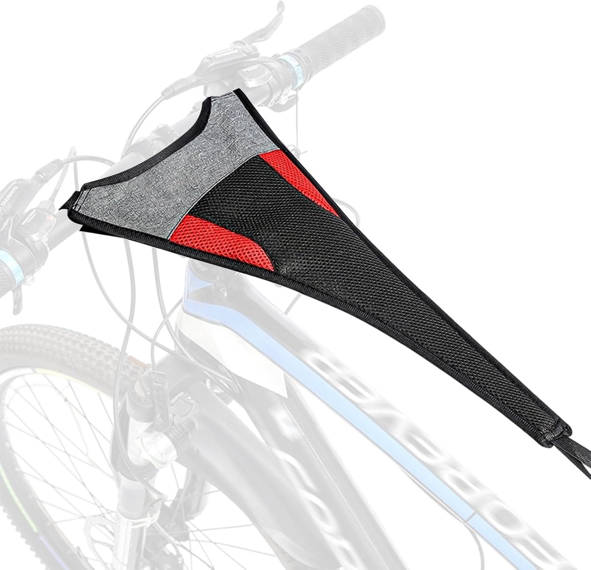 Zweetvanger voor fiets, rollentrainer, roltrainer, accessoires, anti-zweet, absorberend, ademend, sneldrogend, voor racefiets en mountainbike