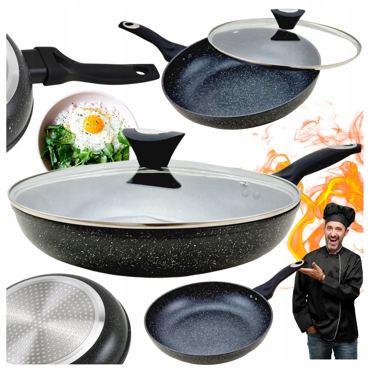 Marmite Pan met Deksel 28cm - Geschikt voor Inductie & Gas