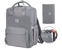 Brisby slijtvaste Luiertas – verzorgingstas – met buggymontage - Bluishgrey