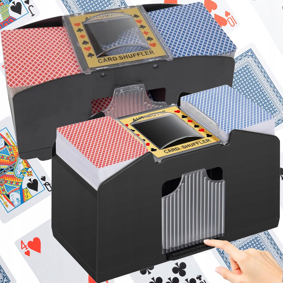 Automatische kaartenschudmachine voor poker en games - snel en stijlvol