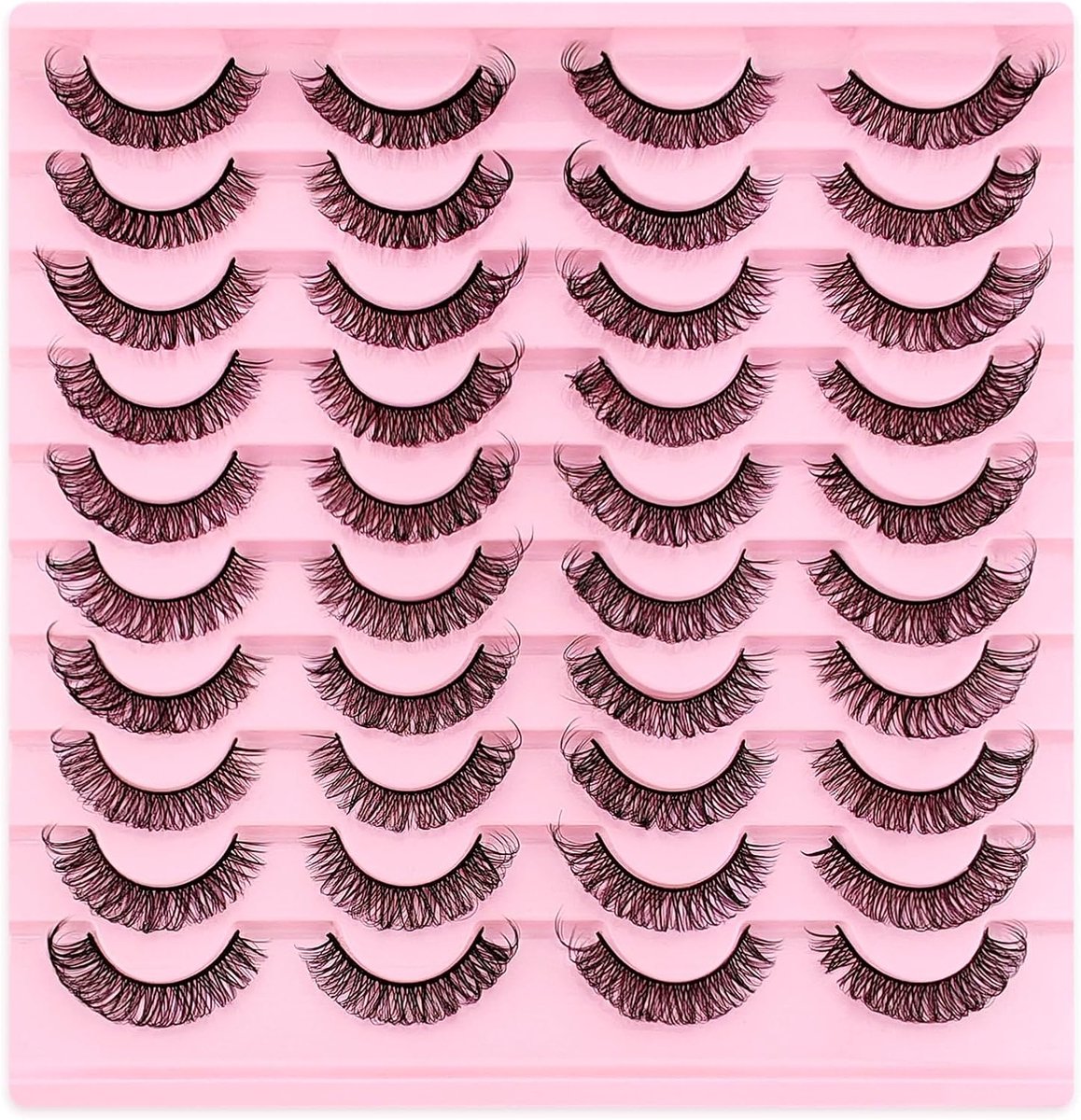 Valse Wimpers 20 Pairs - D-Curl - Cat Eye Effect - Natuurlijk Volume - ShopVlot