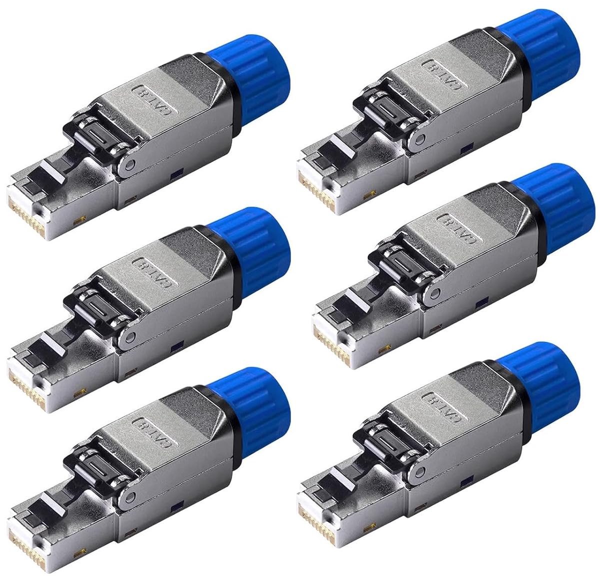 RJ45 Connector Cat8 - Toolless - Zinklegering - 40 Gbps hoge snelheid - ShopVlot