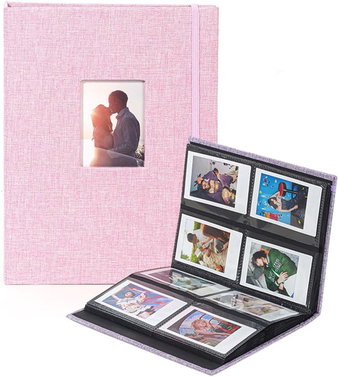 Mini fotoalbum 208 pockets - geschikt voor Fujifilm Instax en Polaroid - compact formaat - ShopVlot
