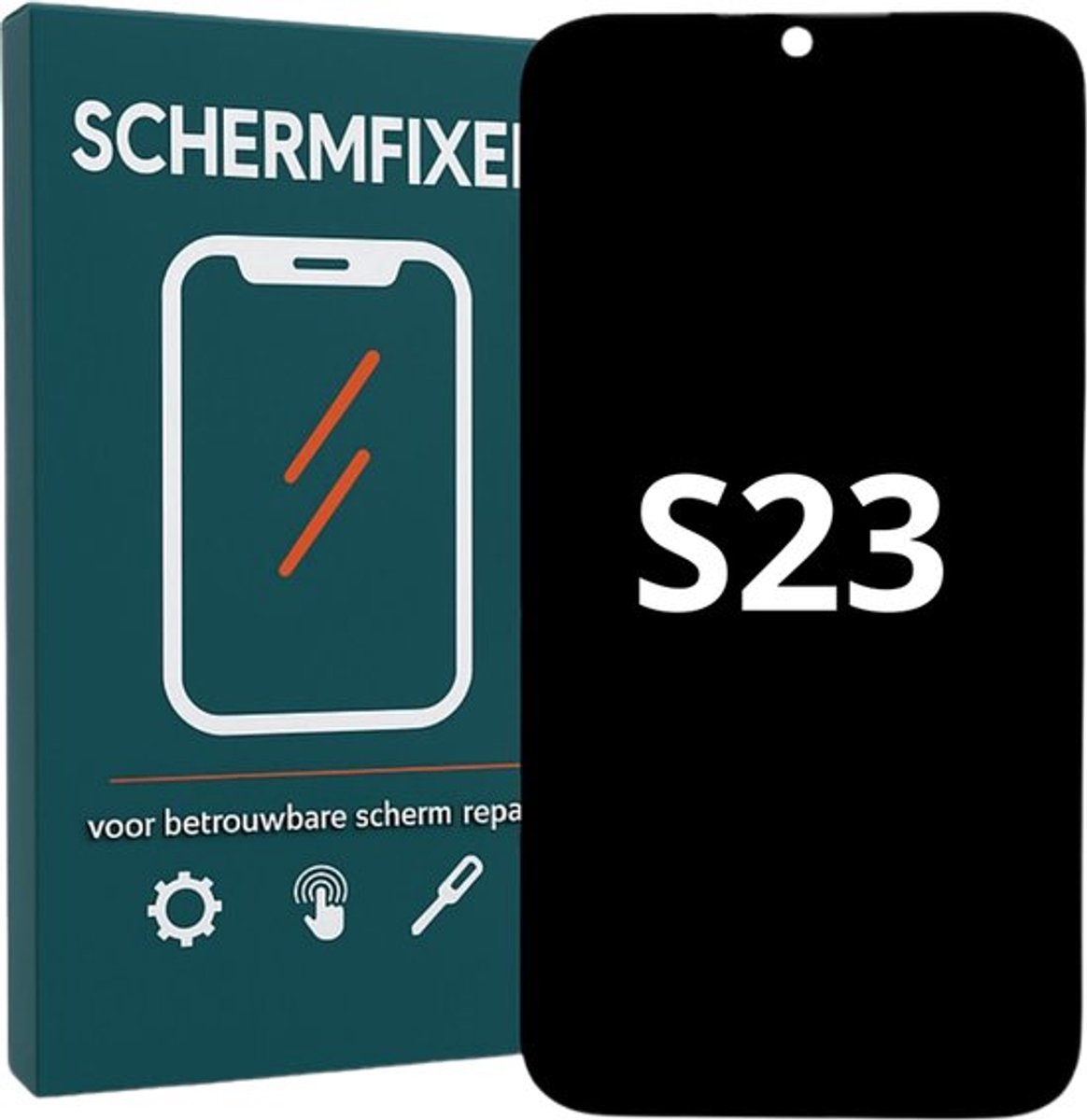 Samsung Galaxy S23 Scherm met Frame - LCD Display - A+ Kwaliteit - Zwart