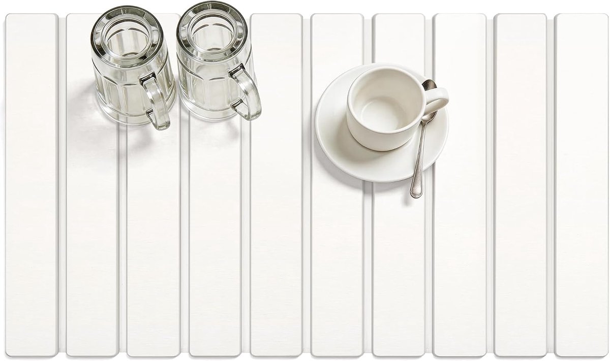 Afwasdroogmat 60 x 39 cm - Diatomee Steen - Sneldrogend - Ideaal voor Keuken - ShopVlot