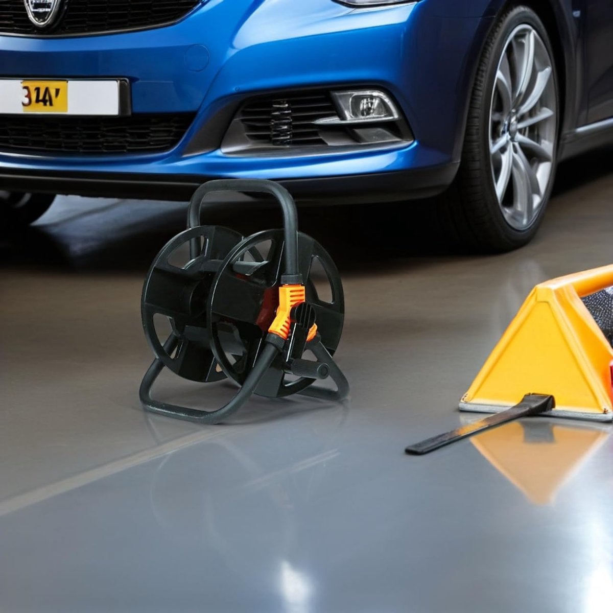 Tuinslanghaspel compact - ergonomisch handvat - weerbestendig - eenvoudig te monteren - ShopVlot