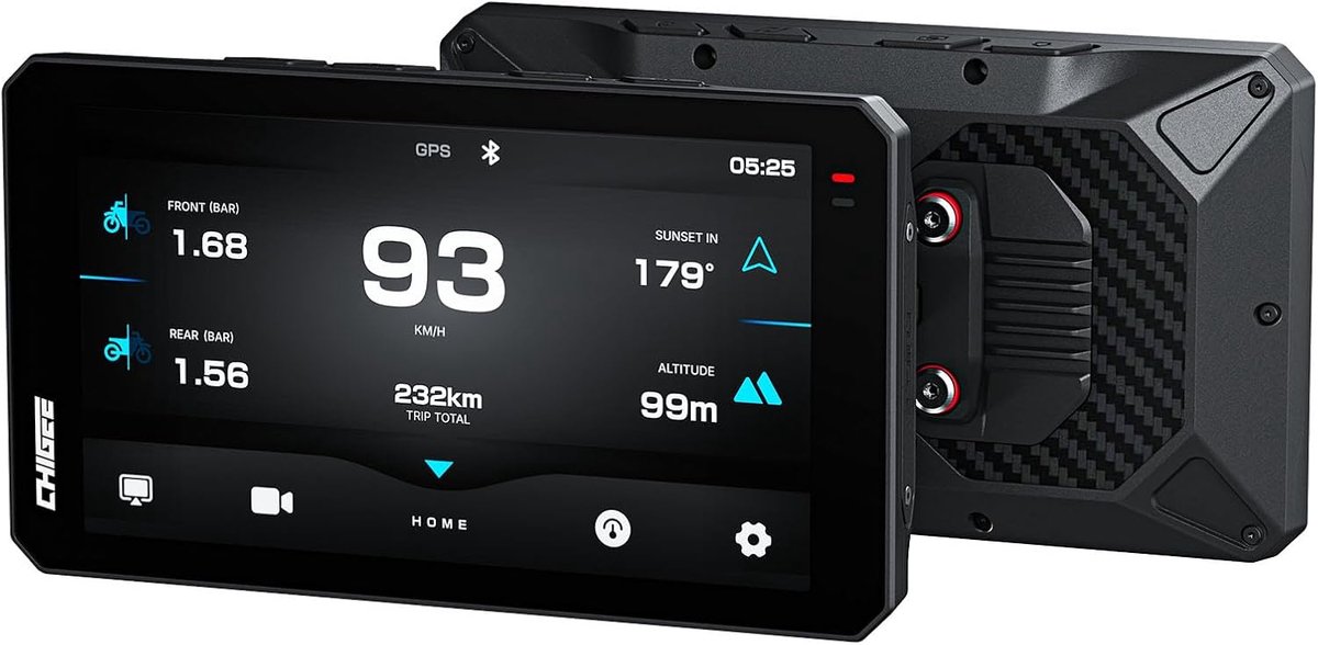 Motorfiets Carplay Android GPS Navigatiesysteem - 6 Inch LCD - 2000nits, IPX9 Waterdicht - ShopVlot