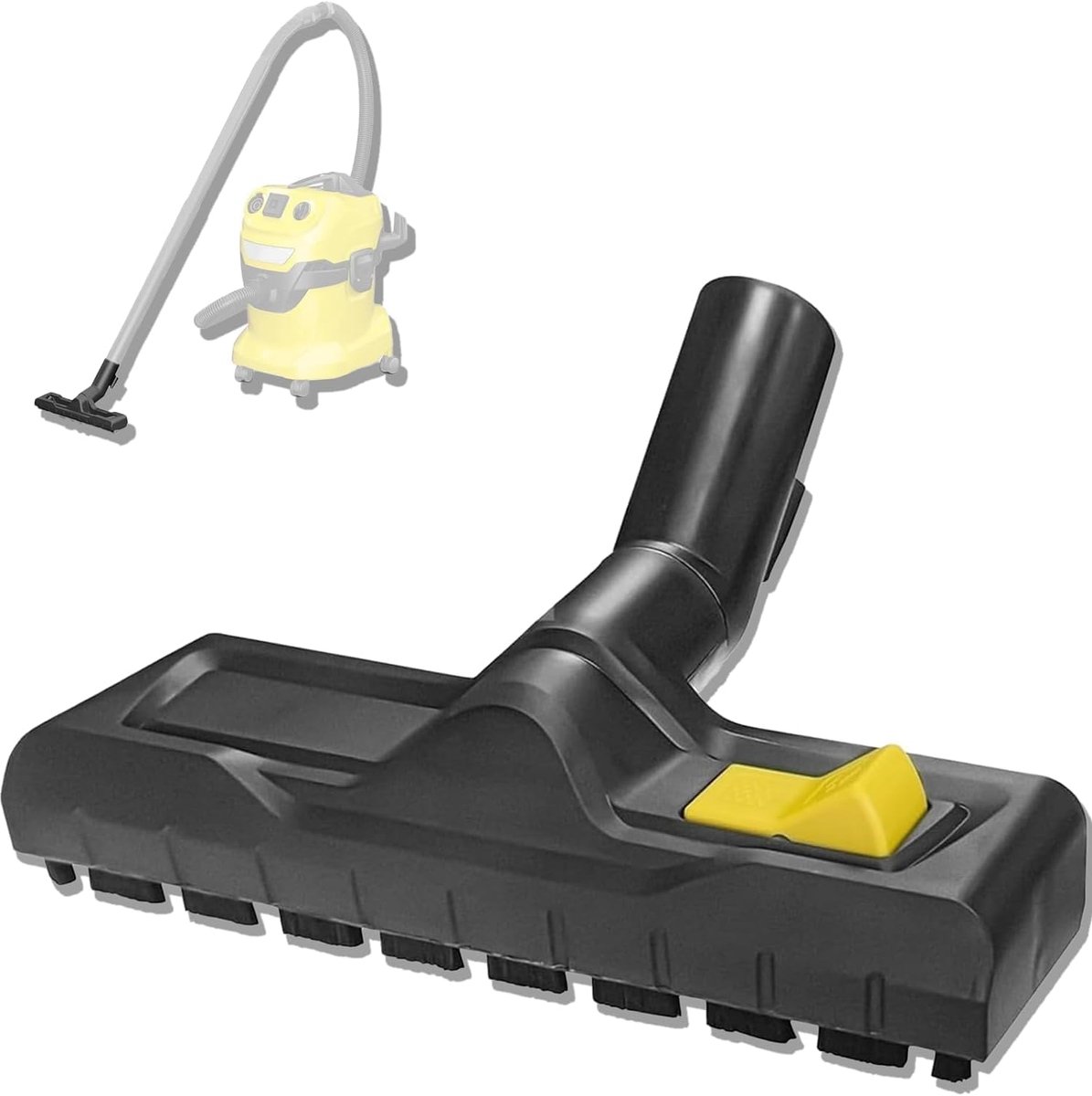 Vloerzuigmondstuk 35 mm - Vervangingsaccessoire voor Kärcher WD3, WD4, WD5, WD6 - Voetenschakelaar en wielen - ShopVlot