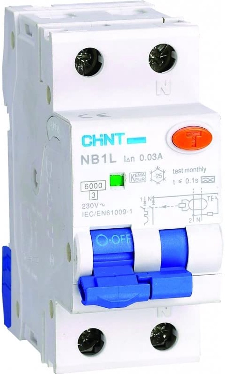 Magnetische schakelaar 32 A 1P + N - 2 modules - betrouwbare bediening - geschikt voor diverse toepassingen - ShopVlot