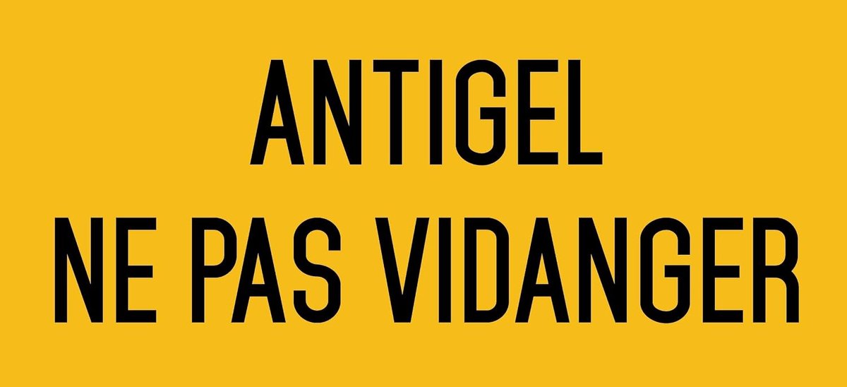 Antivries niet legen - vinylsticker waterdicht - 200 x 100 mm - voor zwembadgebruik - ShopVlot