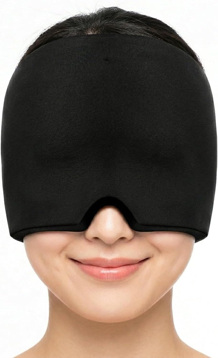 Oogmasker met gel 600 g - verkoelend kompres - lichtdicht - voor hoofdpijn en ontspanning - ShopVlot