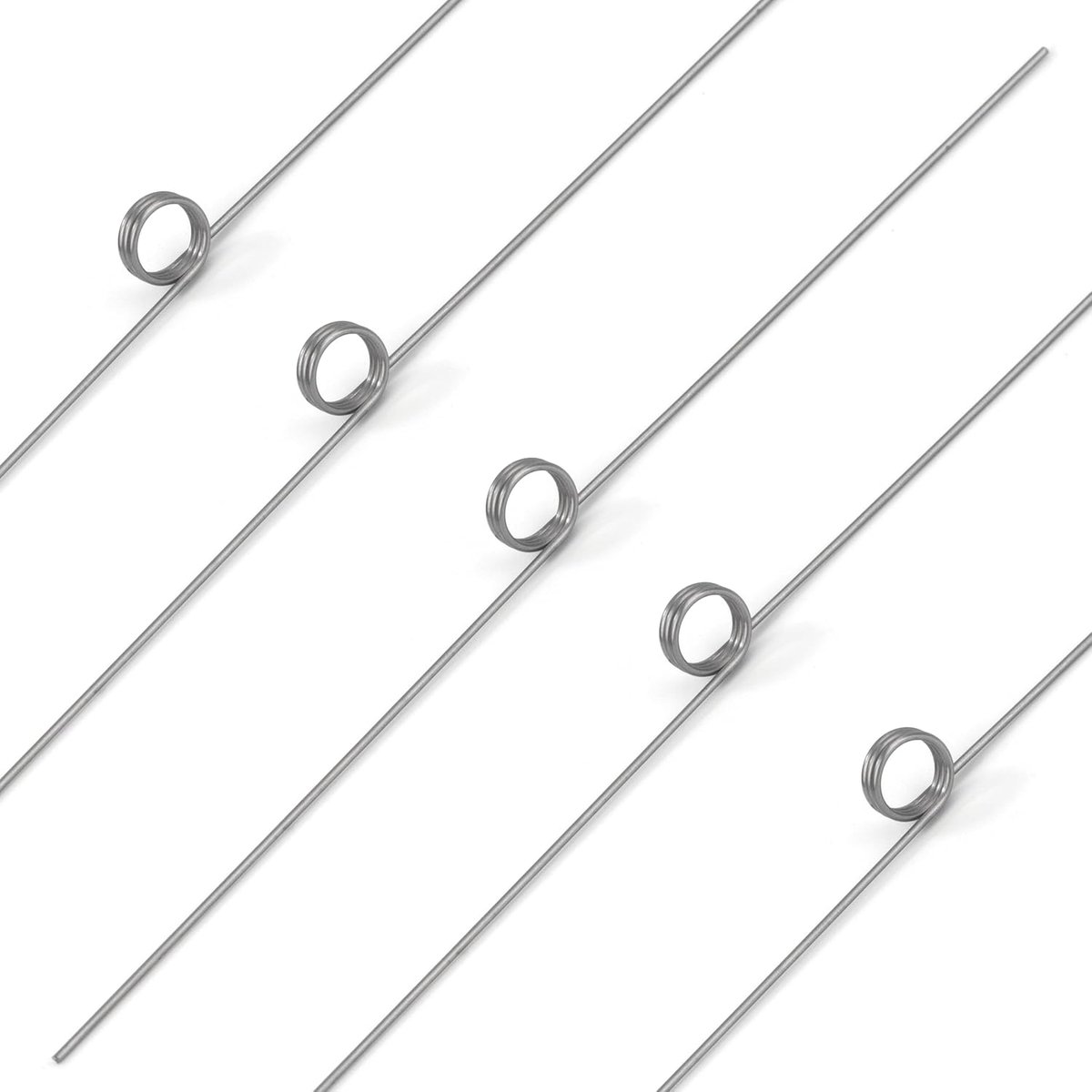 Torsiespringen 0.5 x 4 x 40 mm - RVS 304 - 180° armhoek - Geschikt voor precisietoepassingen - ShopVlot