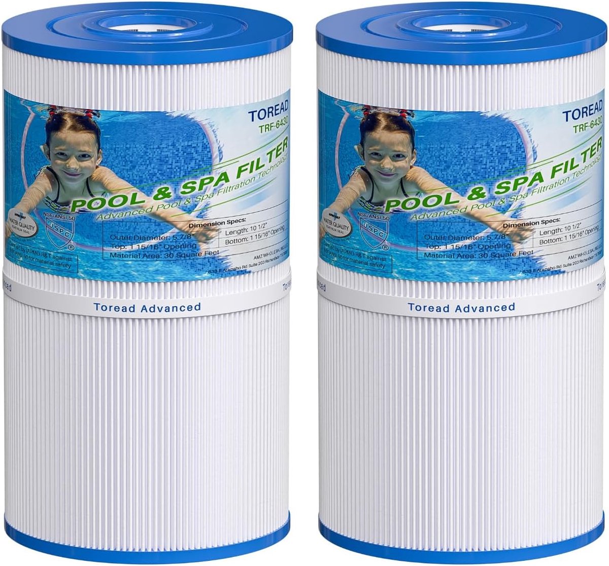 Spa filters vervanging 2-pack - NSF gecertificeerd - Kookkokos actief kool - Gezond en puur water - ShopVlot