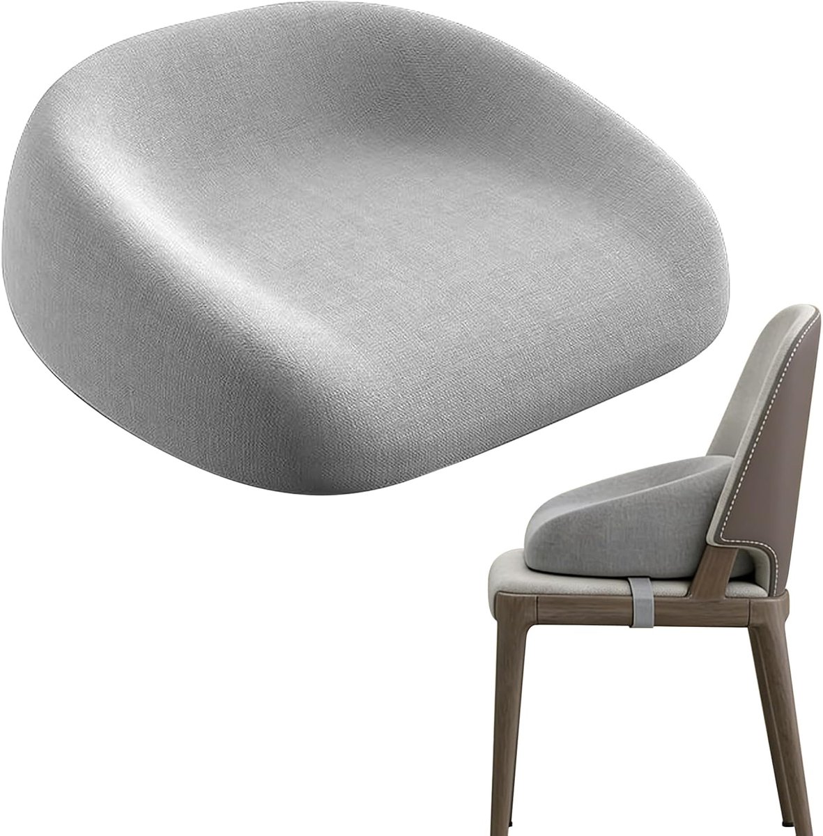 SnelShoppen - Kinderstoel Verhoger Kussen Dismountable 6-8 cm Hoogte, Wasbaar, Veilig met Verstelbare Band voor Eetkamer, Perfect voor Baby's en Peute