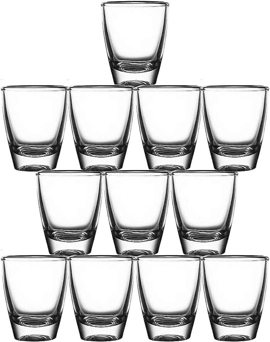 Shotglazen 35 ml - helder glas - 12 stuks - perfect voor feesten - ShopVlot
