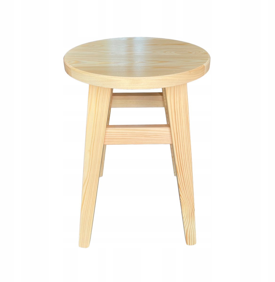 Massief Houten Kruk - Ronde Den, Lichtgewicht & Stevig