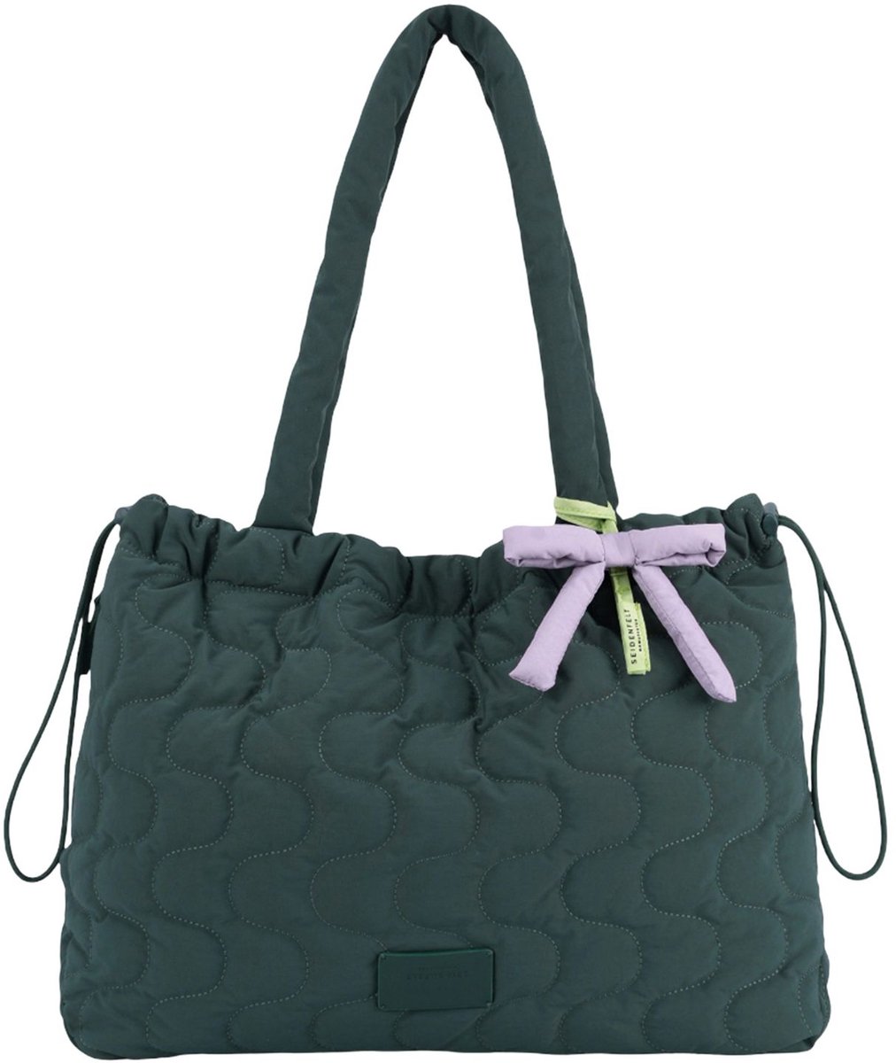 SEIDENFELT MANUFAKTUR schoudertas Vaala Shoulderbag Bottle Green donkergroen